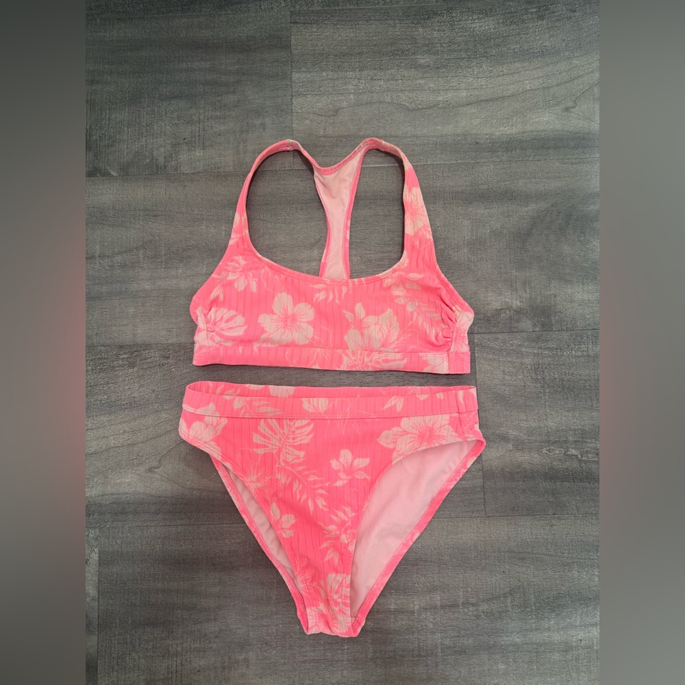 Pink Floral Bikini Set